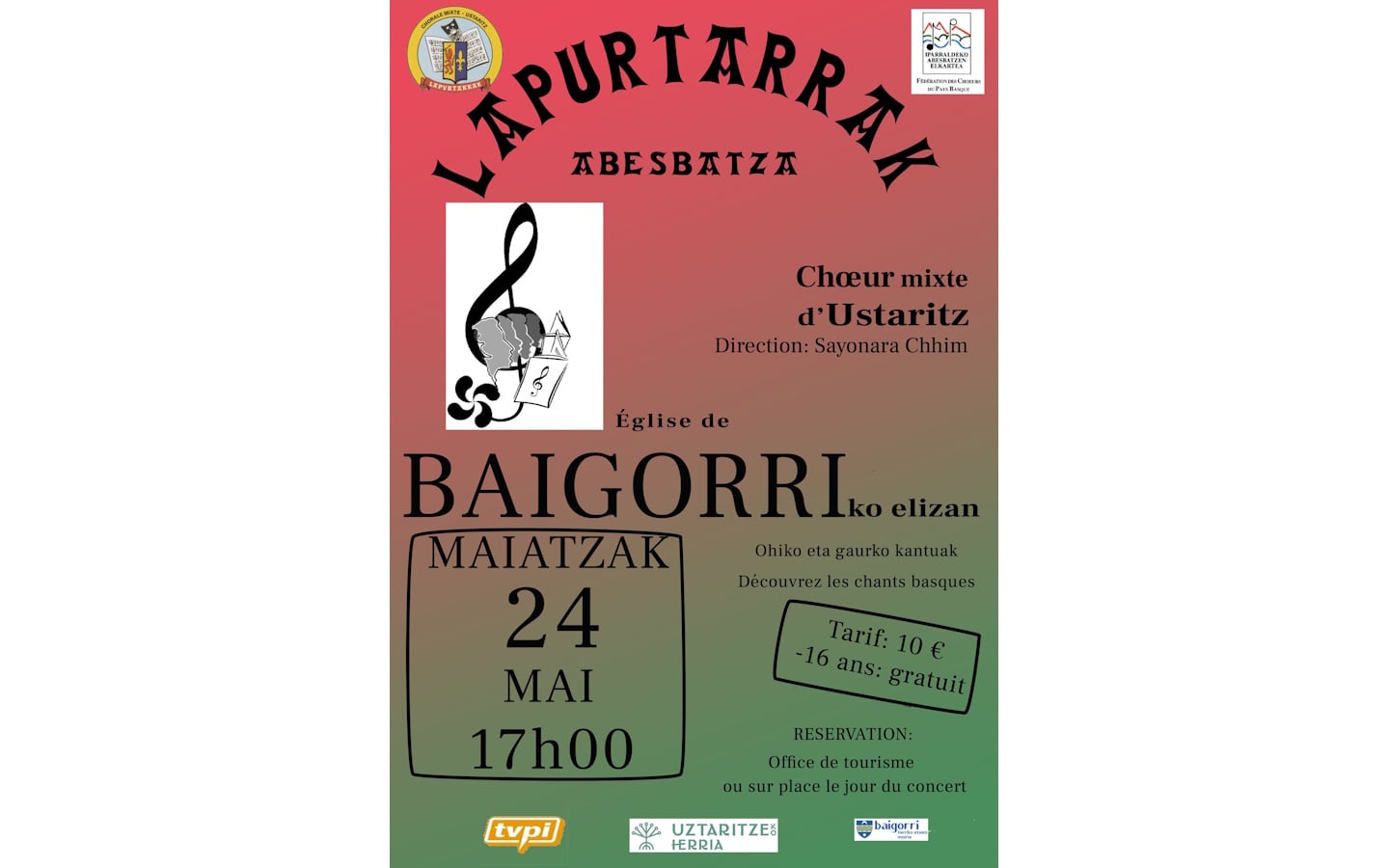 Choeurs basques avec Lapurtarrak