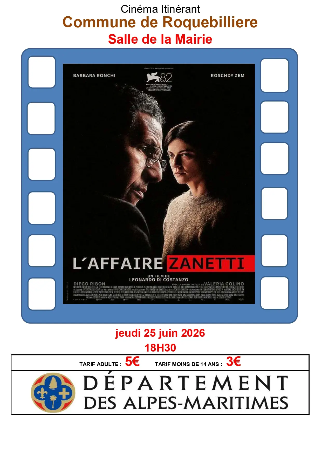 Cinéma : "L'affaire Zanetti"