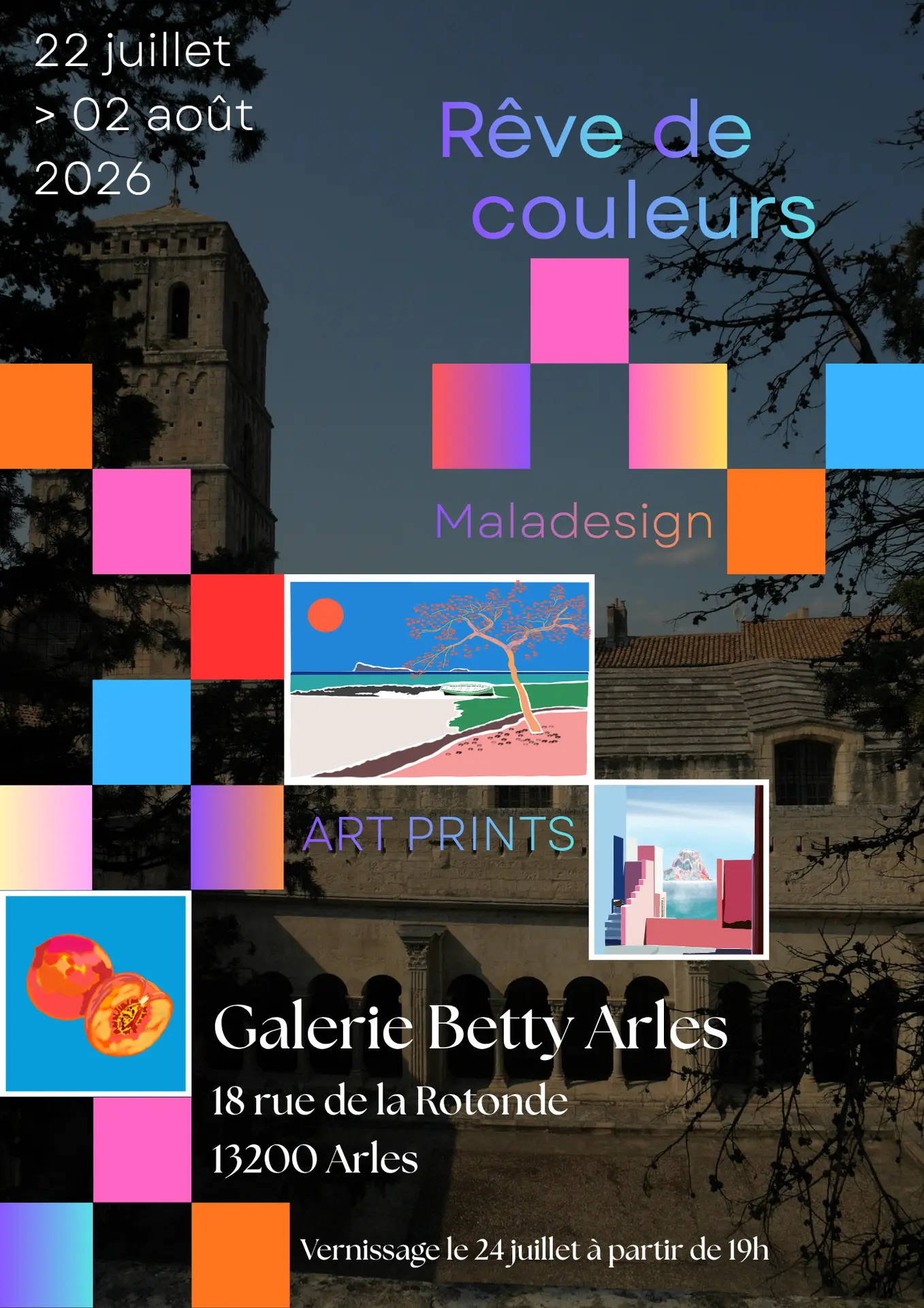 Exposition Rêve de Couleurs - Galerie Betty Arles