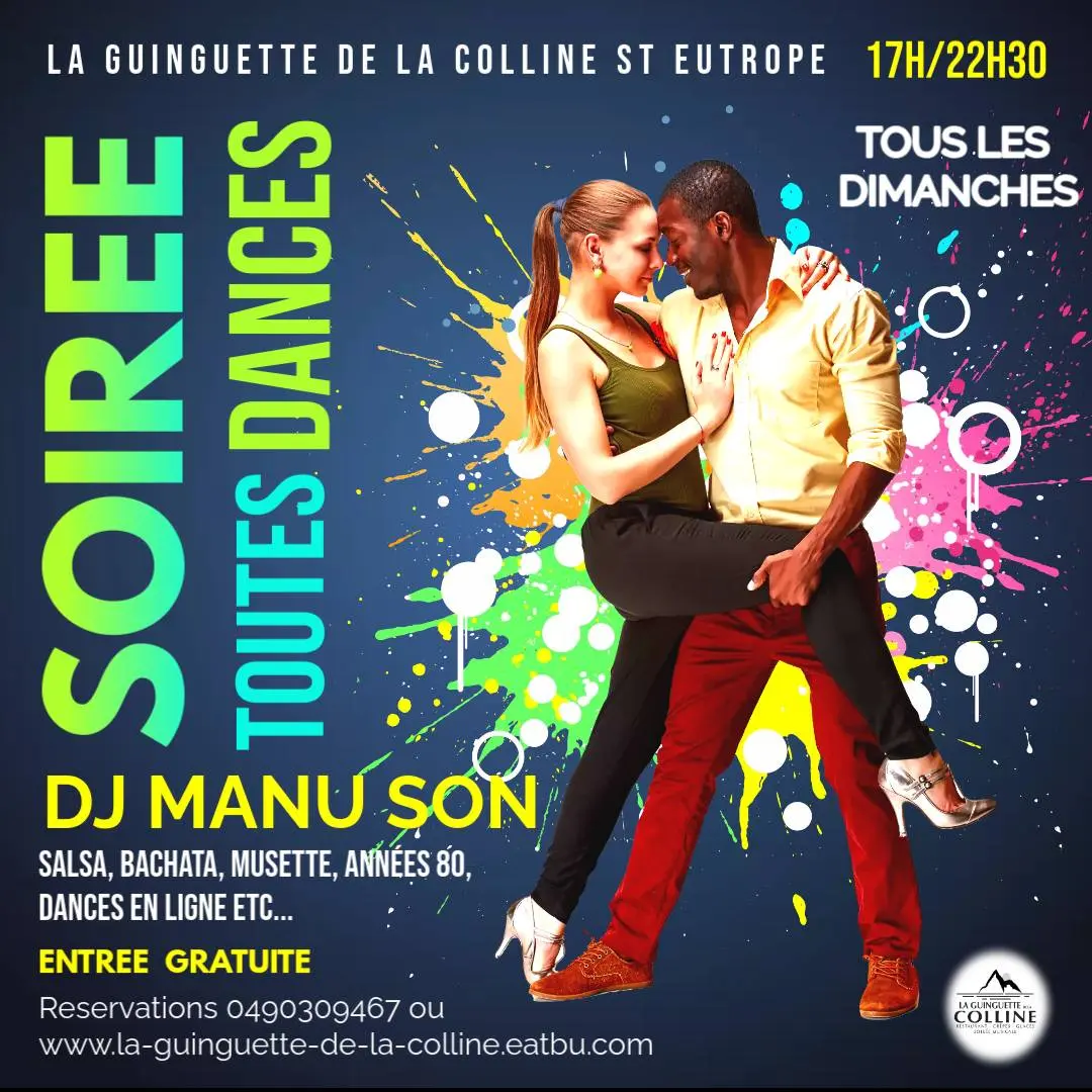 Soirée toutes danses à la guinguette de la Colline St Eutrope