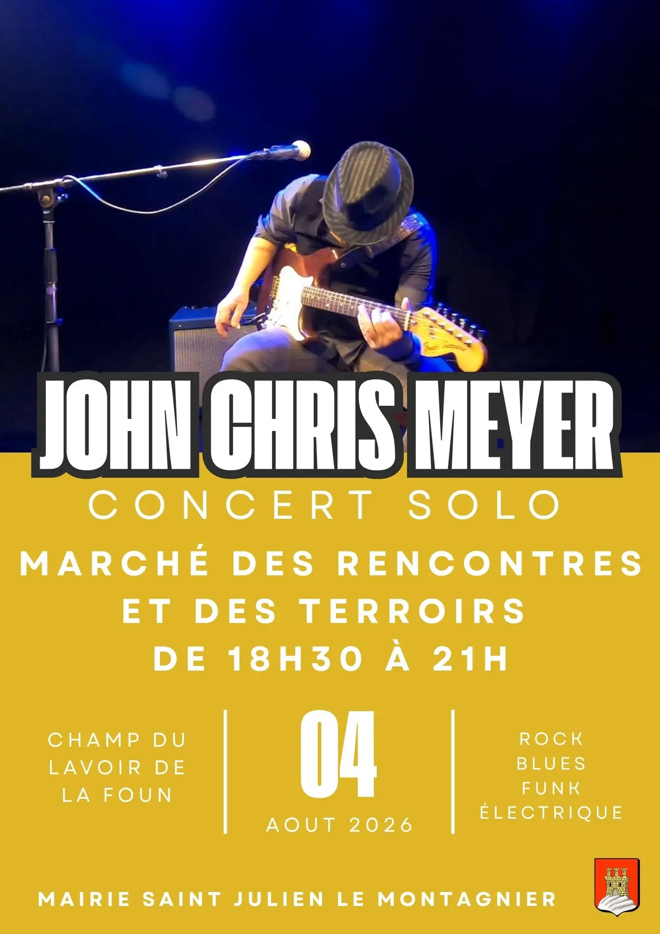 Concert : John Chris Meyer - Solo | Marché des rencontres et des terroirs