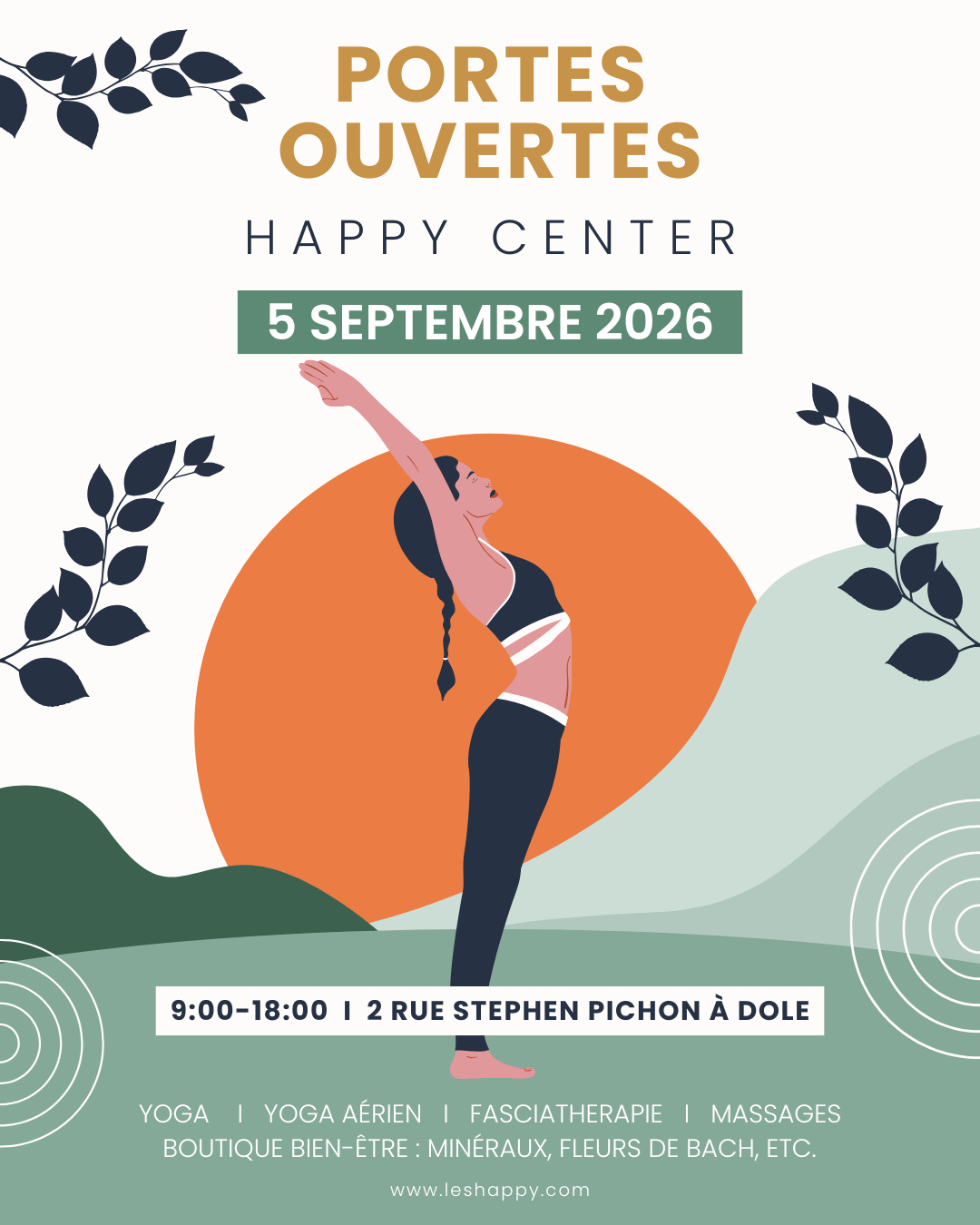 Portes Ouvertes Happy Center : Yoga, Yoga Aérien & Bien-être à Dole