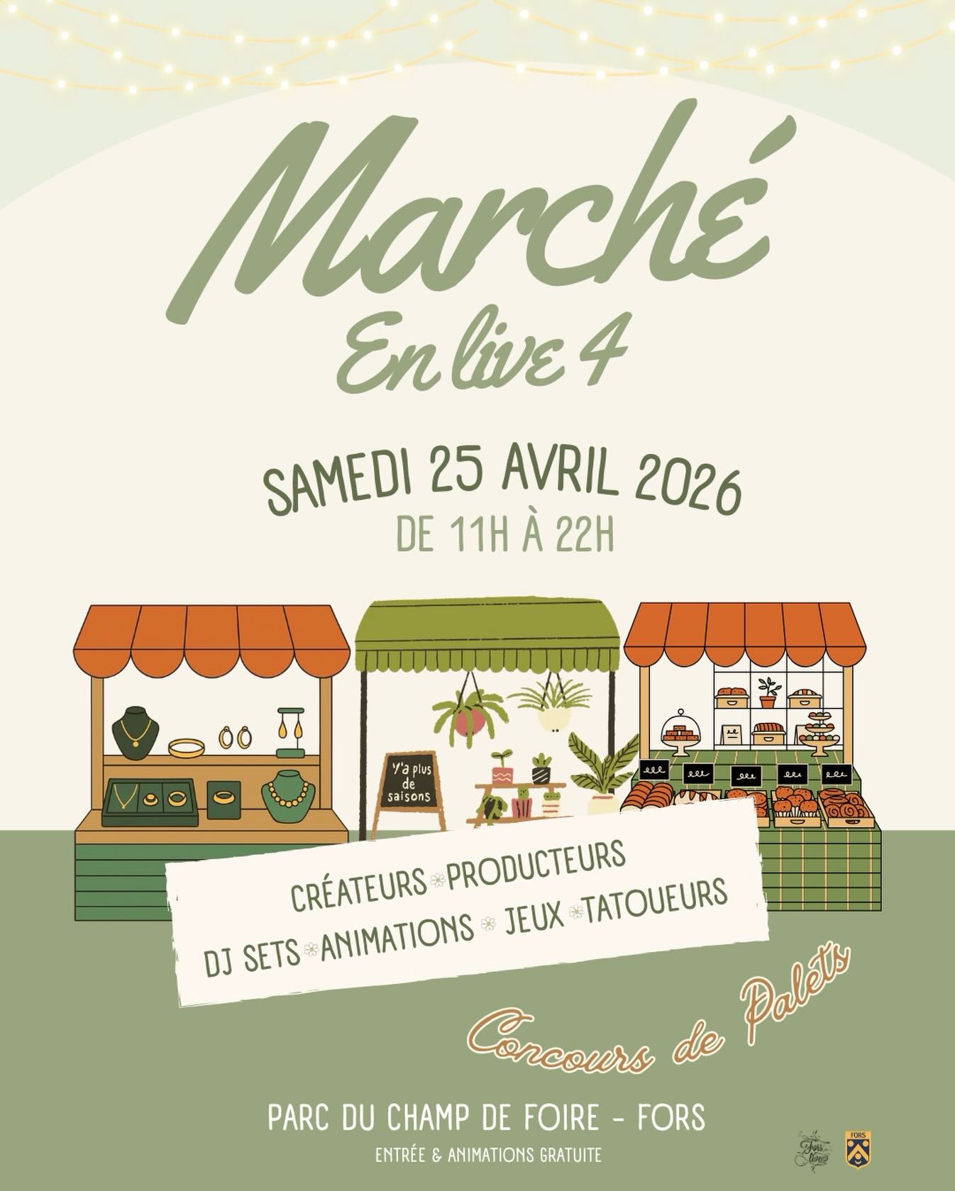 Marché en live à Fors