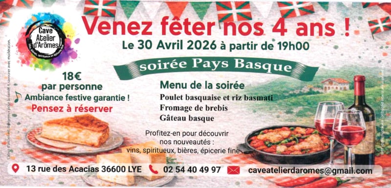 4ème anniversaire de la Cave Atelier d'Arôme