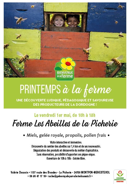 Printemps à la Ferme- Bienvenue à la Ferme -  Visite de la Ferme Les Abeilles de la Picherie