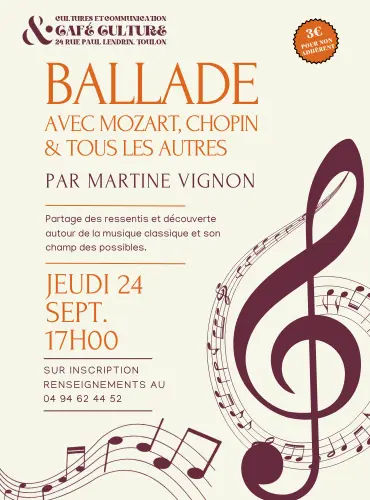 Conférence musicale - Balade avec Mozart, Chopin et tous les autres