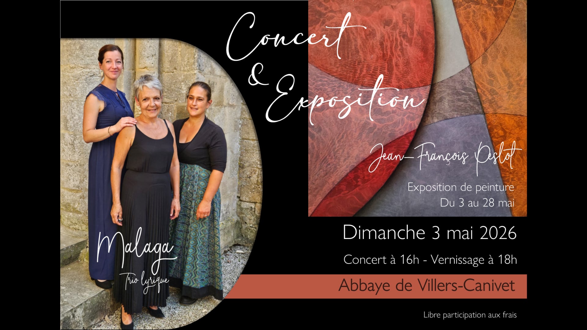Concert & Exposition à l'Abbaye de Villers-Canivet