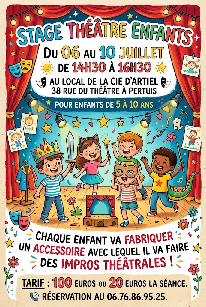 Stage théâtre de la Compagnie d'Artiel