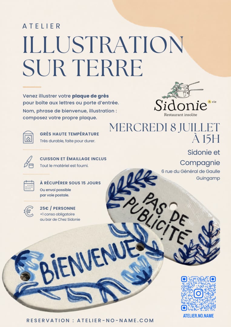 Atelier d’illustration sur terre – Réalisez votre plaque de porte d’entrée