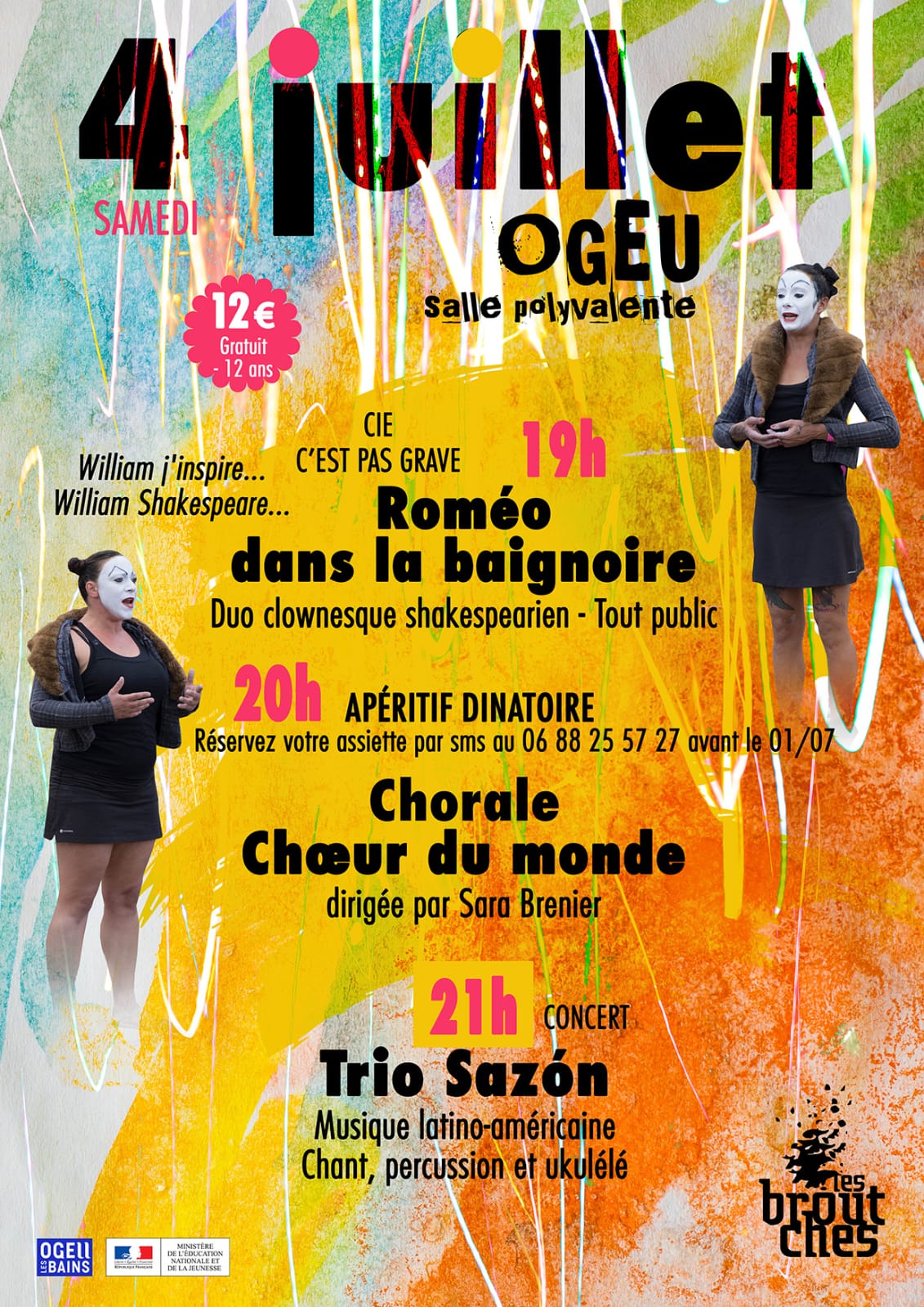 Les broutches : Théâtre, chorale et concert : Ogeu
