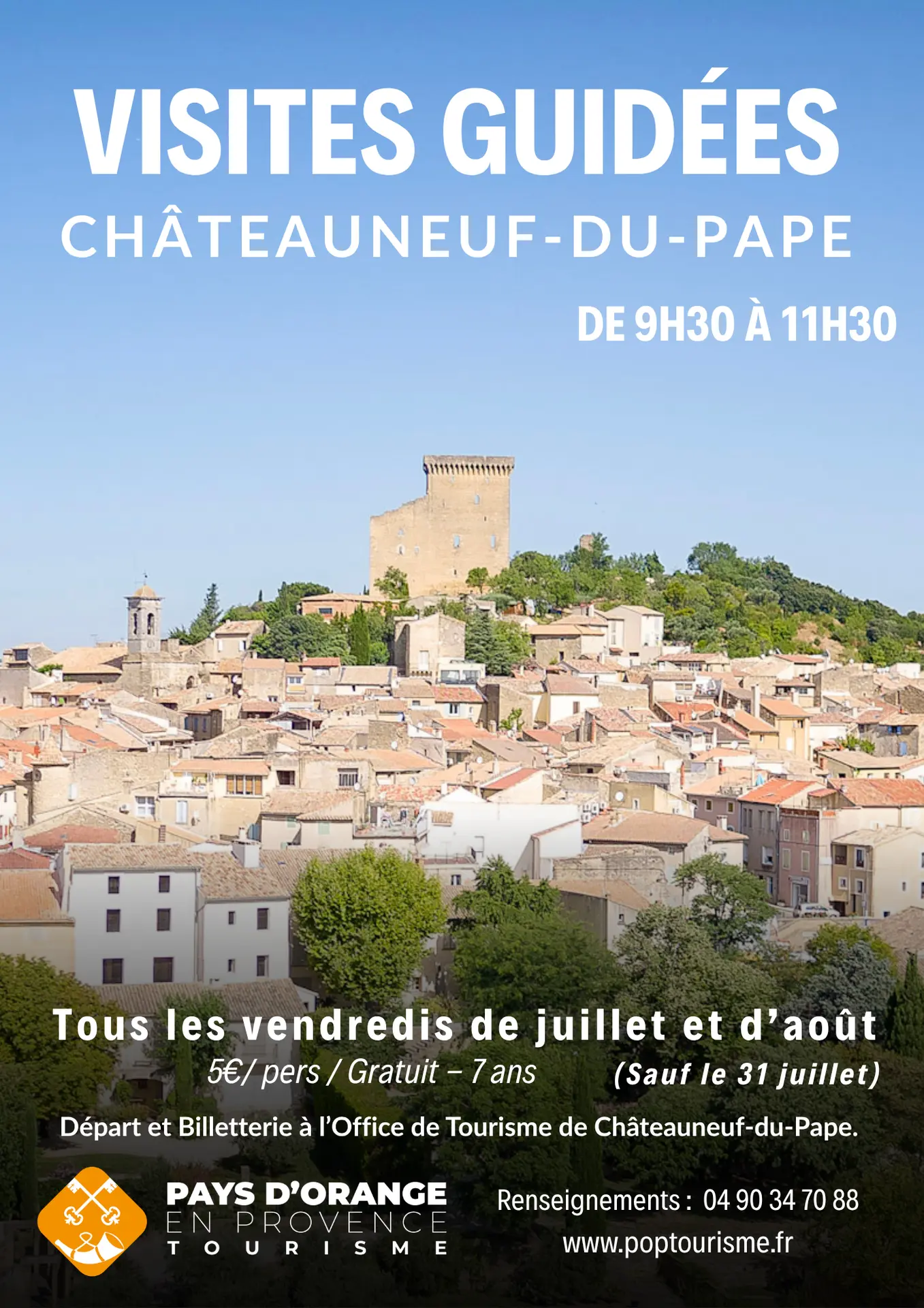 Visites guidées de l'été à Châteauneuf-du-Pape