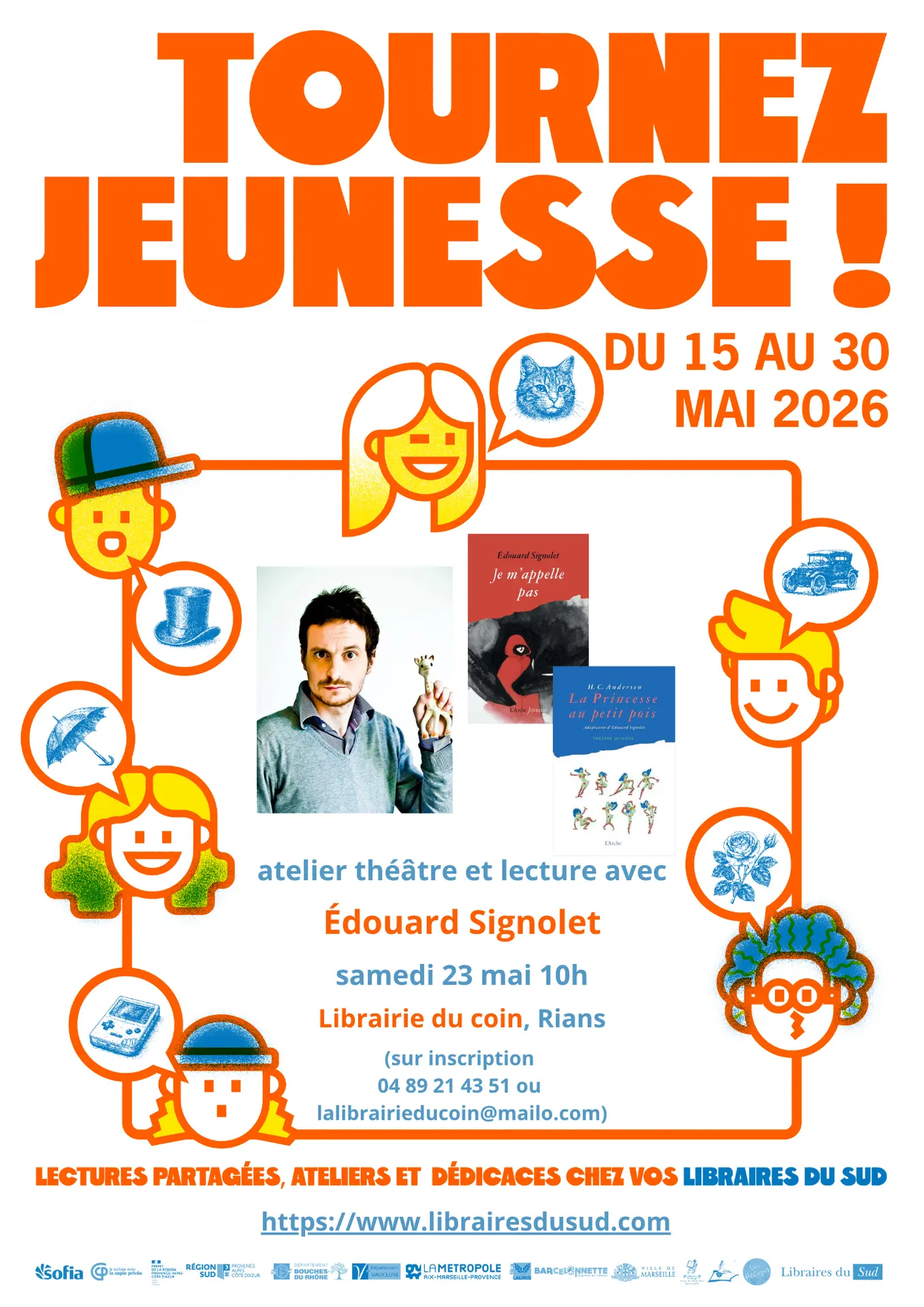 Atelier théâtre et lecture (à partir de 9 ans) | Tournez Jeunesse