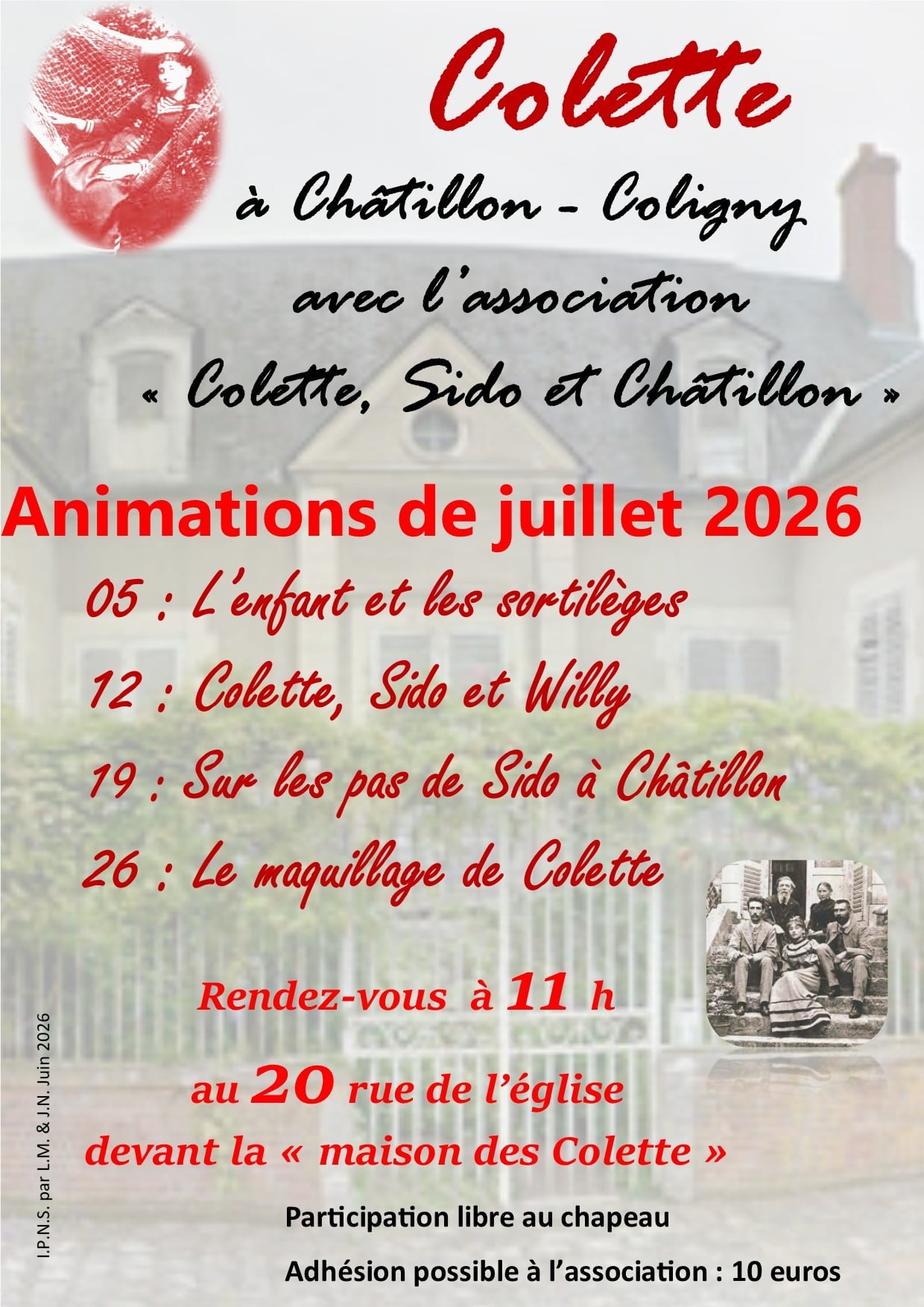 Animations autour de Colette