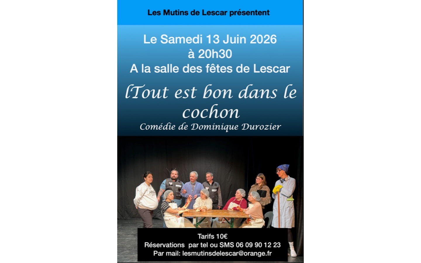 Festival de théâtre amateur: Tout est bon dans le cochon