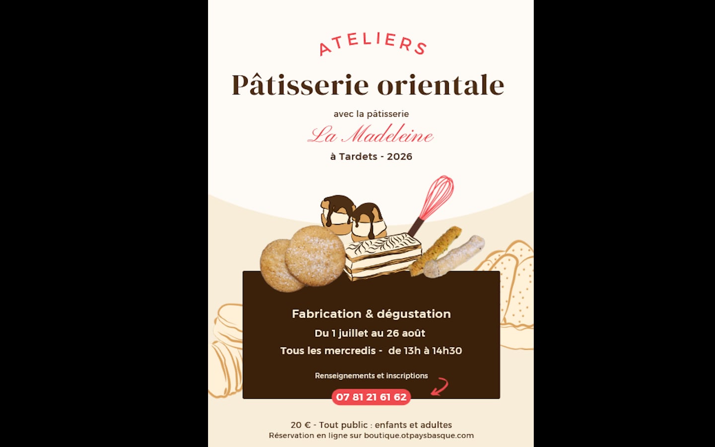 Atelier patisseries orientales