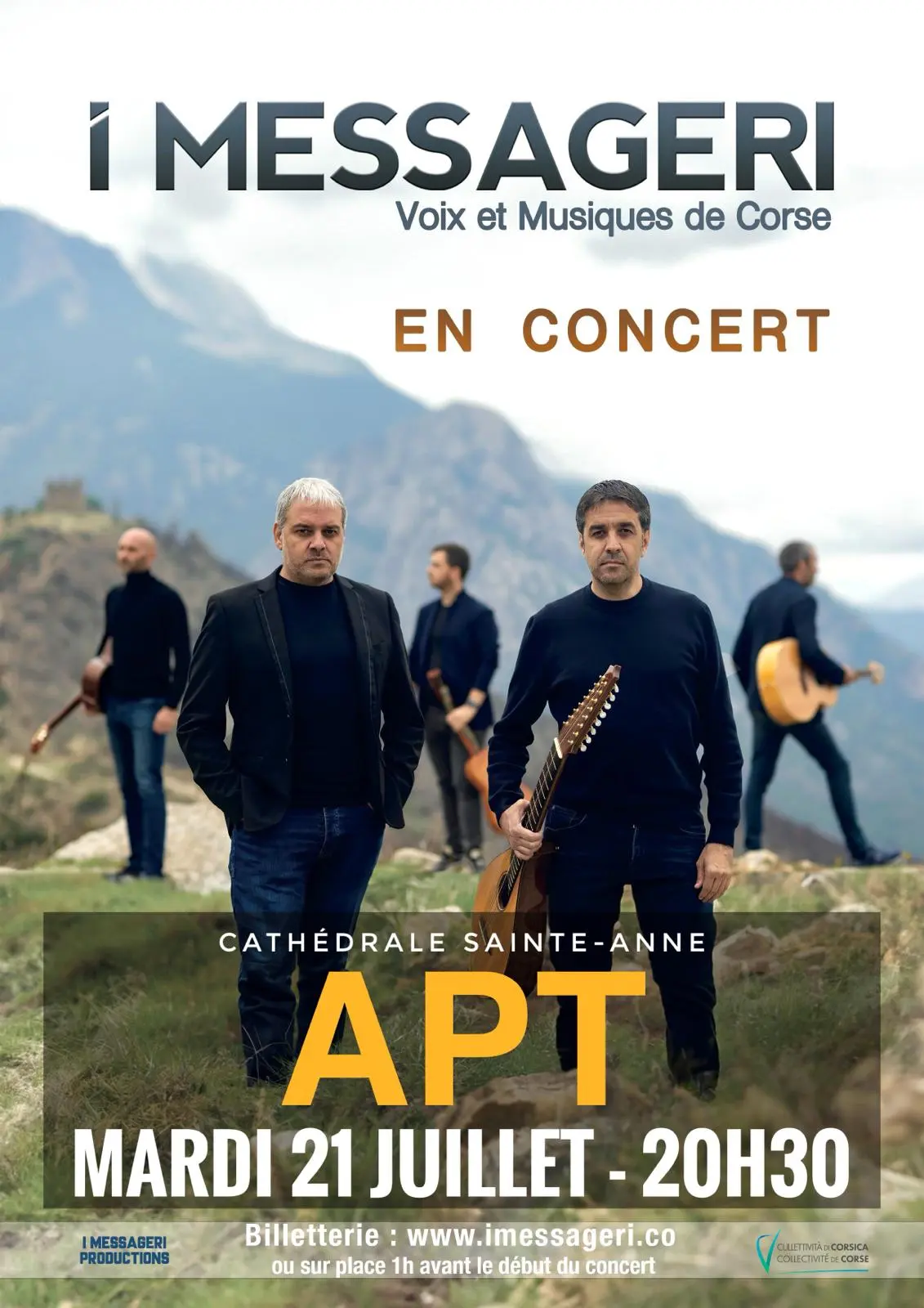 Concert groupe I Messageri - Voix et musique de Corse
