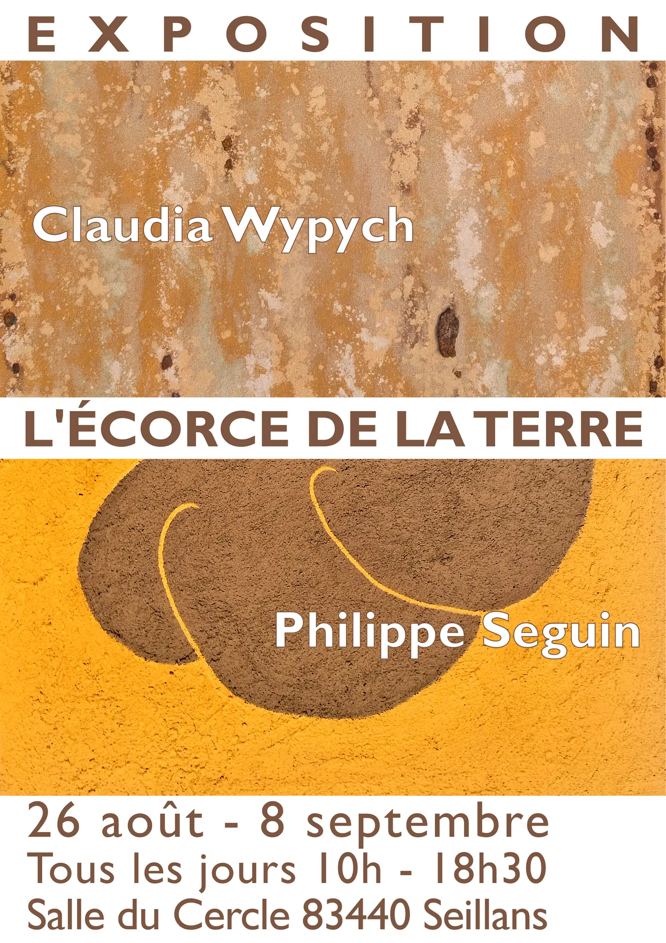 Exposition l'Ecorce de la Terre - Wypych & Seguin