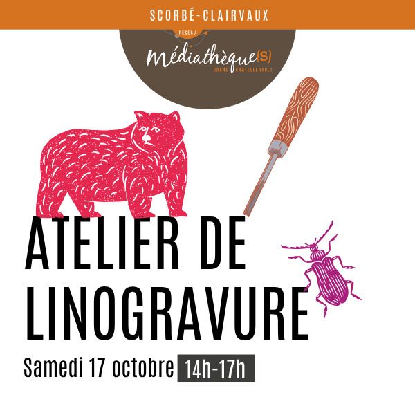 Atelier de linogravure avec Tali Graphiste