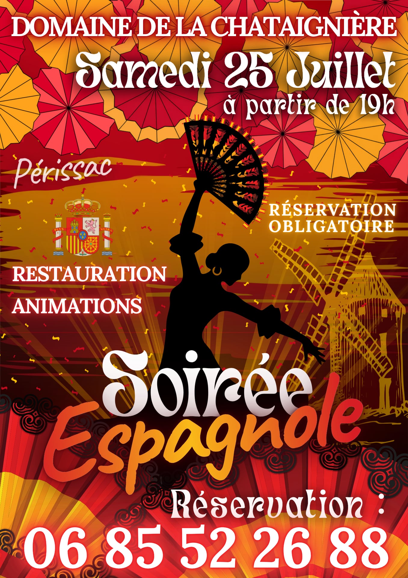 Soirée Espagnole au Domaine de la Chataignière