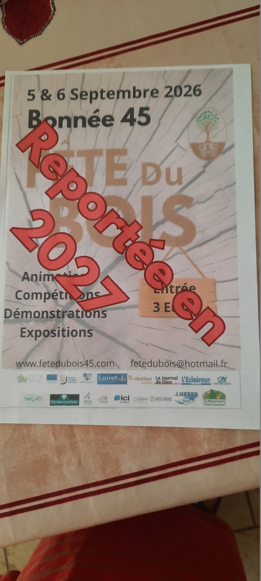 REPORTÉE EN SEPTEMBRE 2027 - Fête du Bois