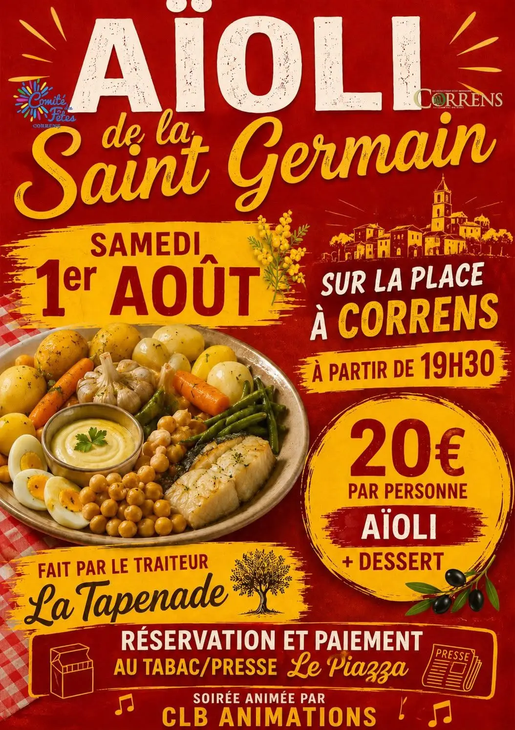 ANNULE - Repas : Aïoli de la Saint Germain