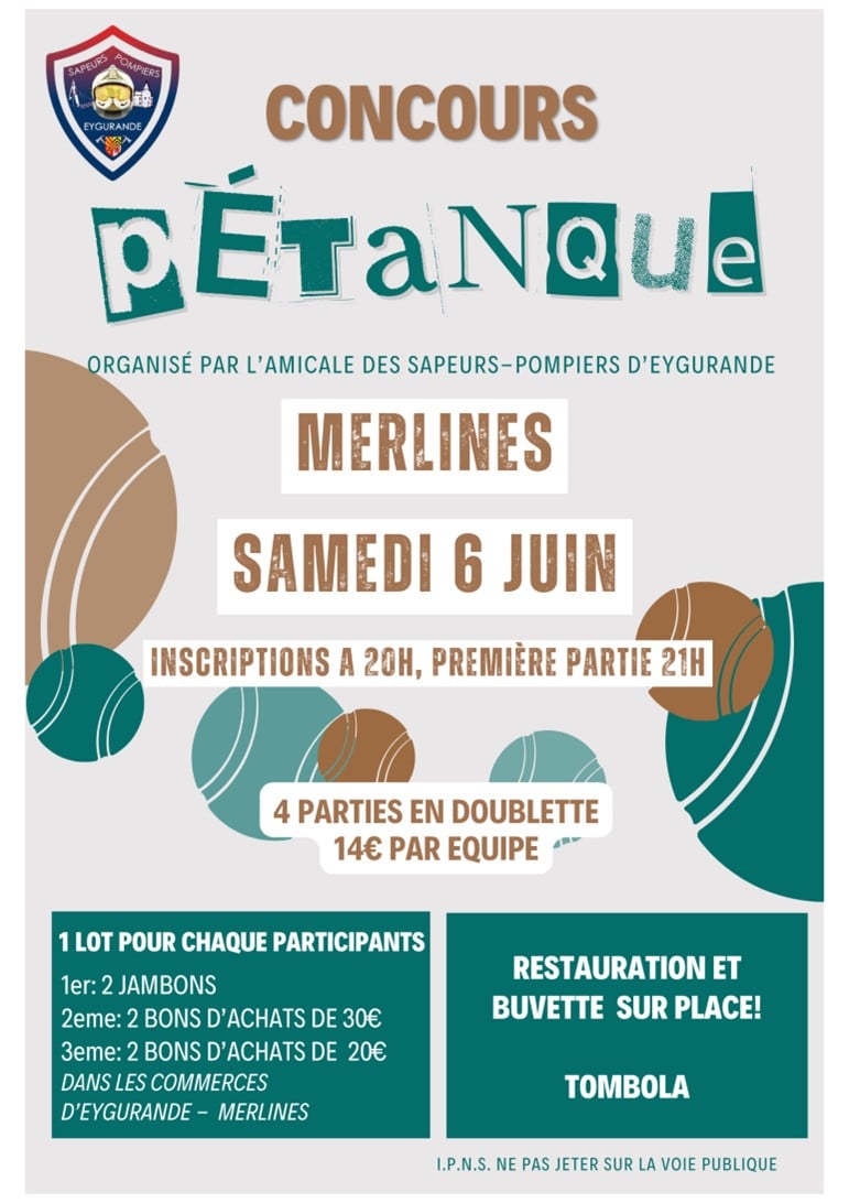 Concours de pétanque
