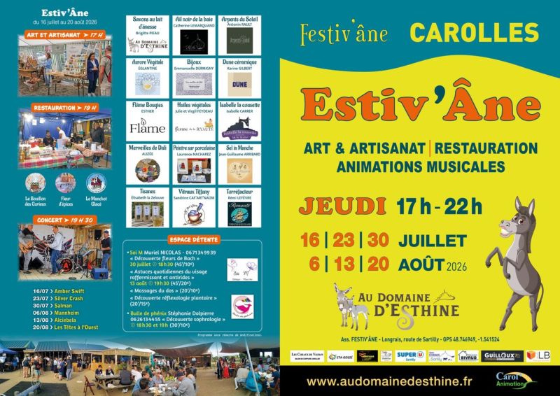 Estiv'ÂNE : marché nocturne, concert, restauration