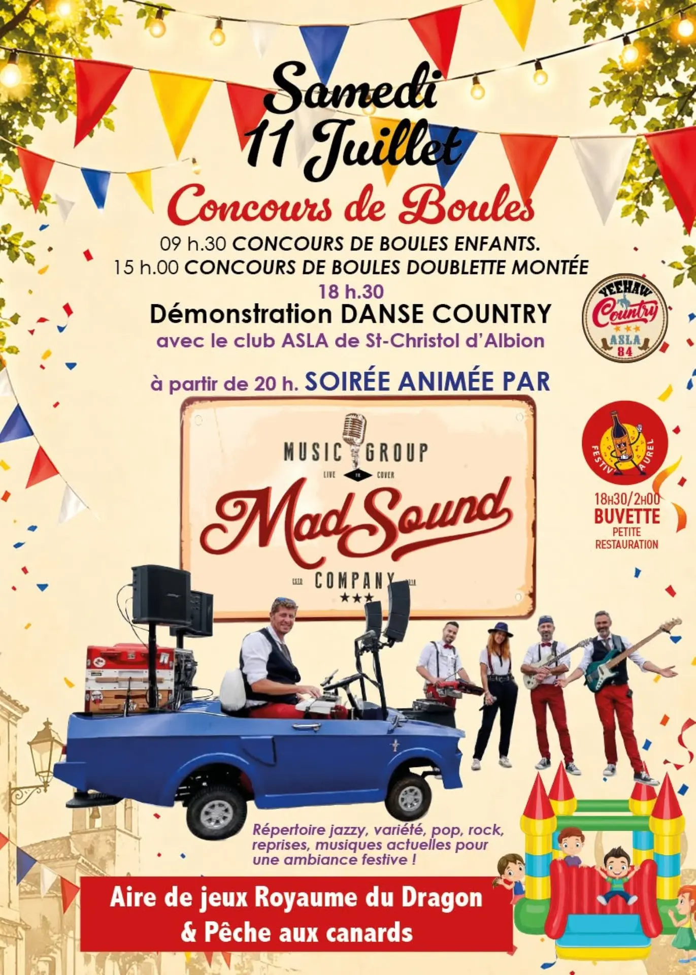 Concours de boules et soirée festive à Aurel