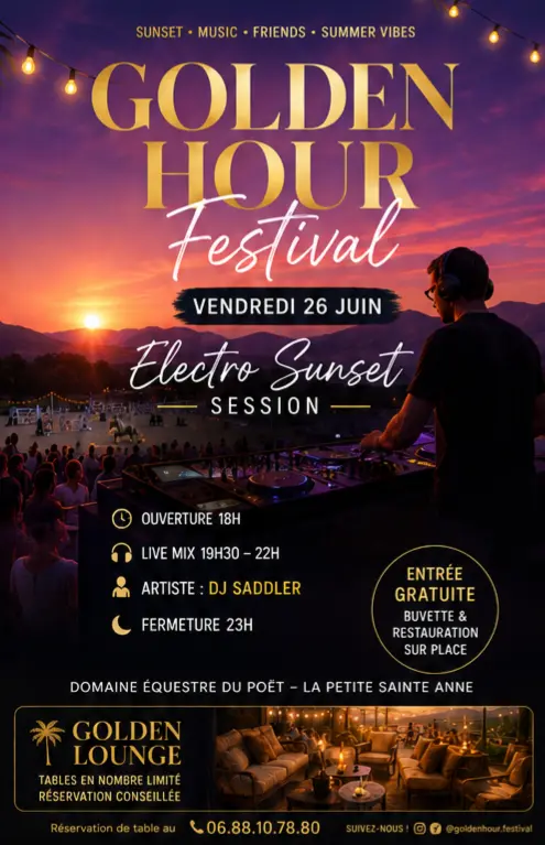 Golden hour festival : electro sunset session