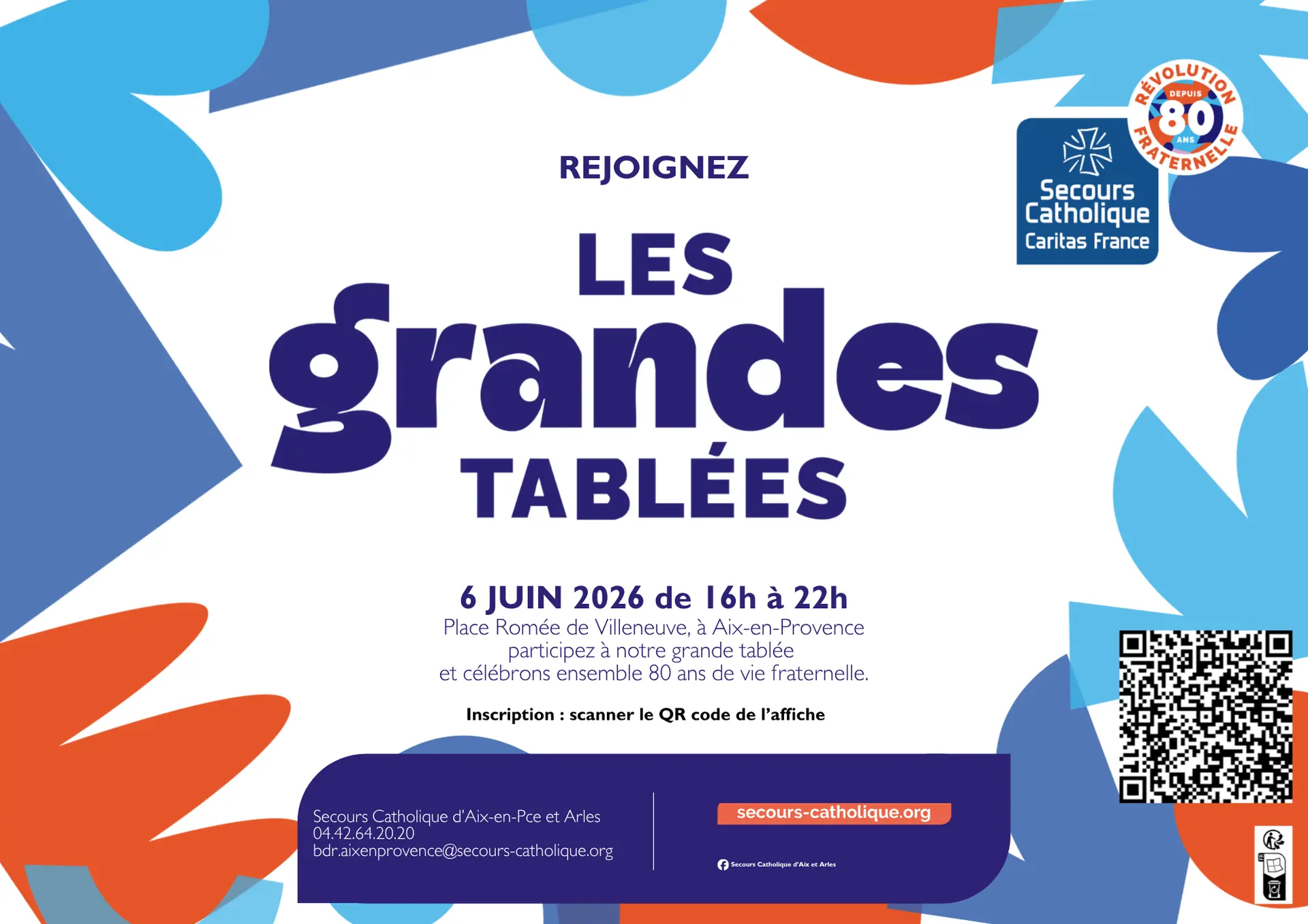 80 ans du Secours Catholique - Les Grandes Tablées