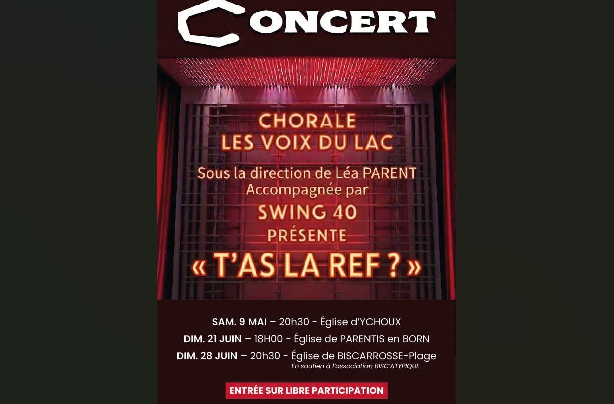 Concert chorale - Les Voix du Lac à Biscarrosse