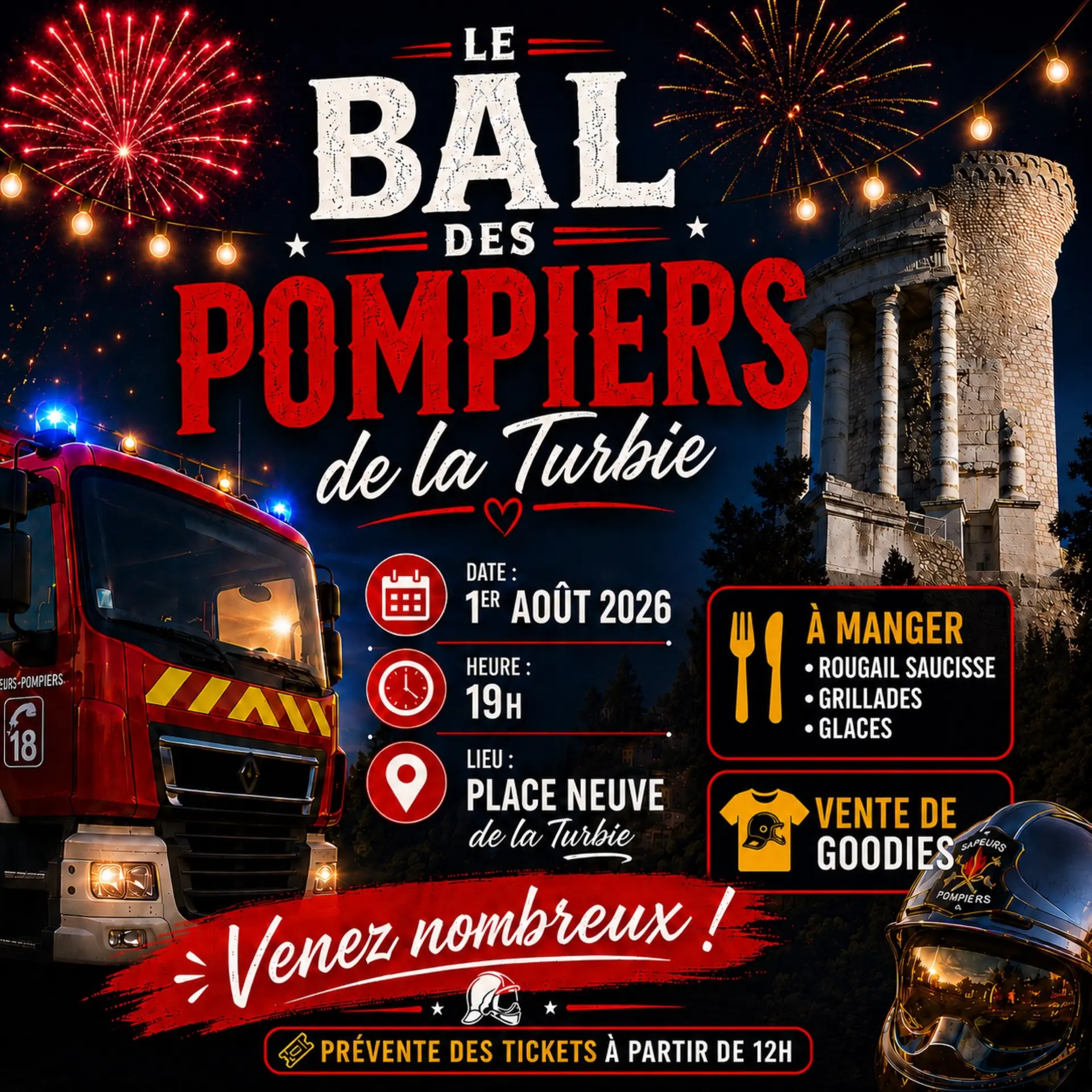 Bal des sapeurs pompiers de La Turbie