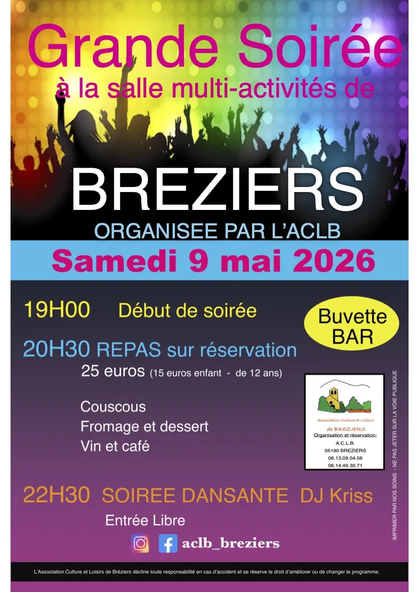 Repas et soirée dansante