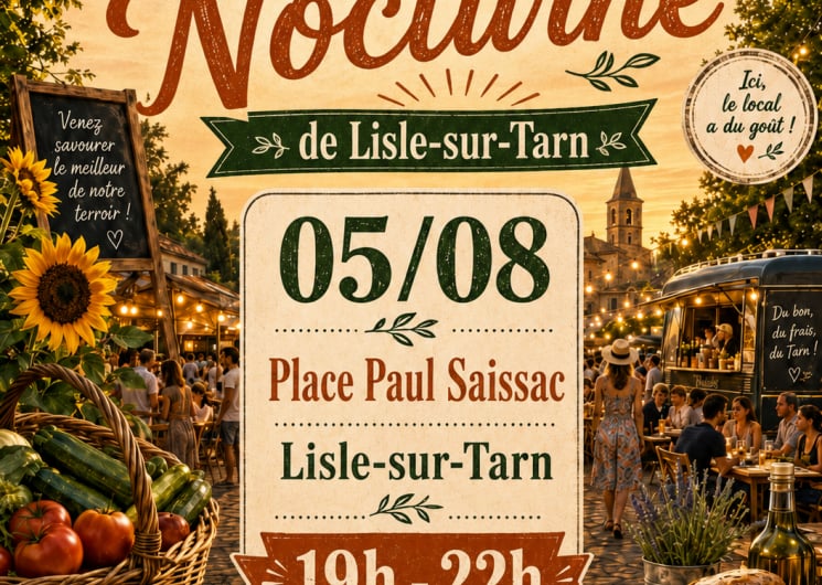 Marché nocturne de Lisle sur Tarn