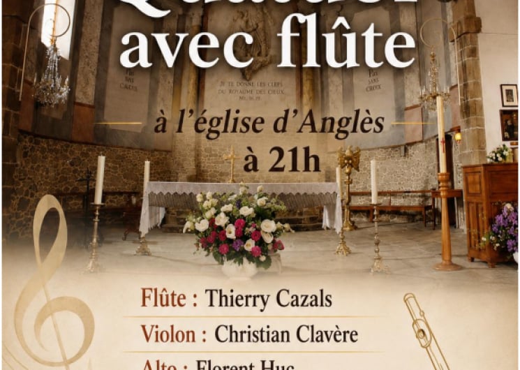 43ème Festival de musique d’été : Quatuor avec flûte