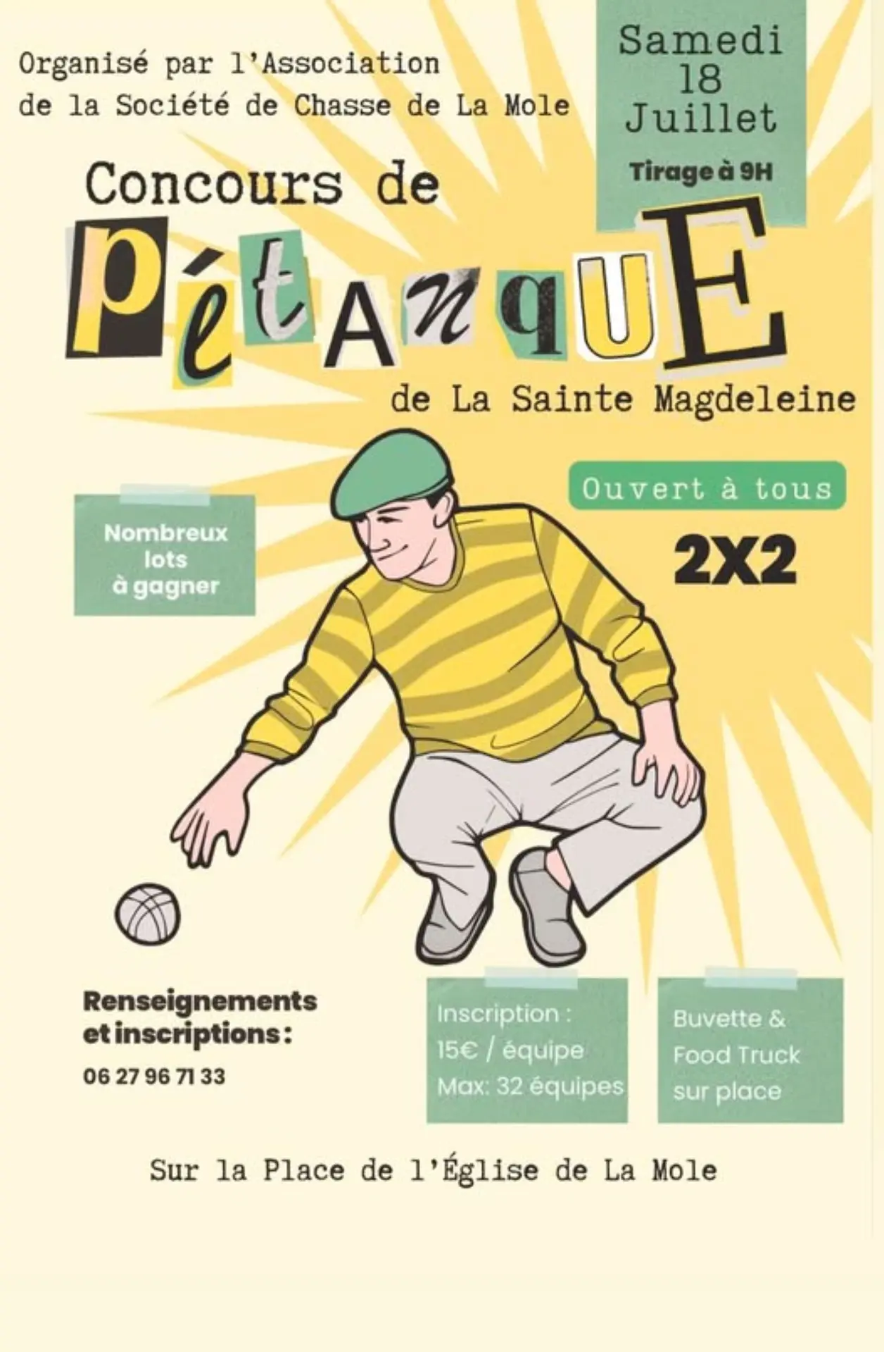 Concours de Pétanque de la Ste Magdeleine