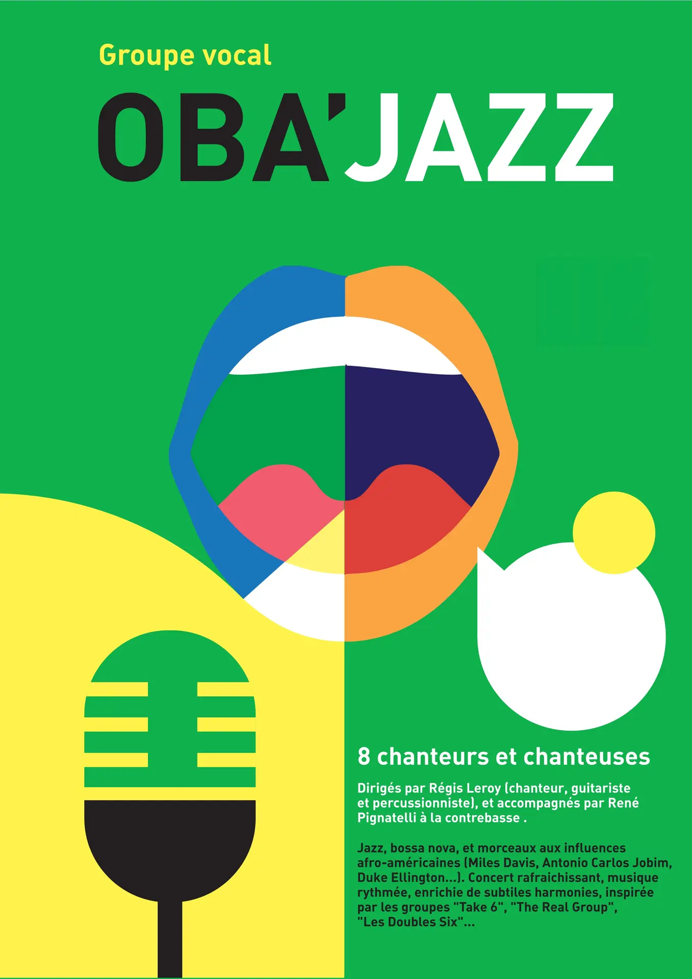 "Groupe vocal OBA'JAZZ" - Concert au Théâtre des 2 mondes