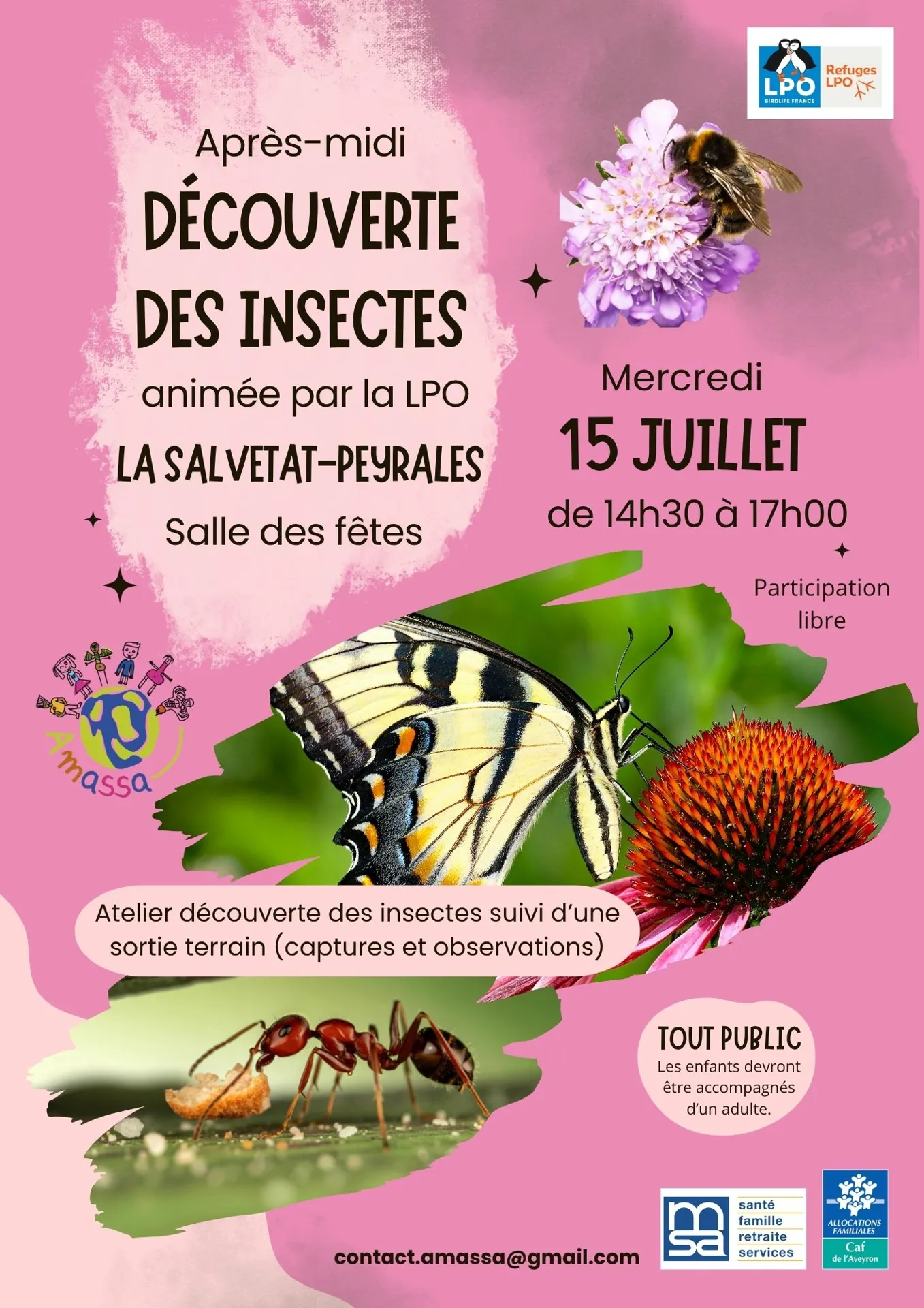 Après-midi découverte des insectes par la LPO