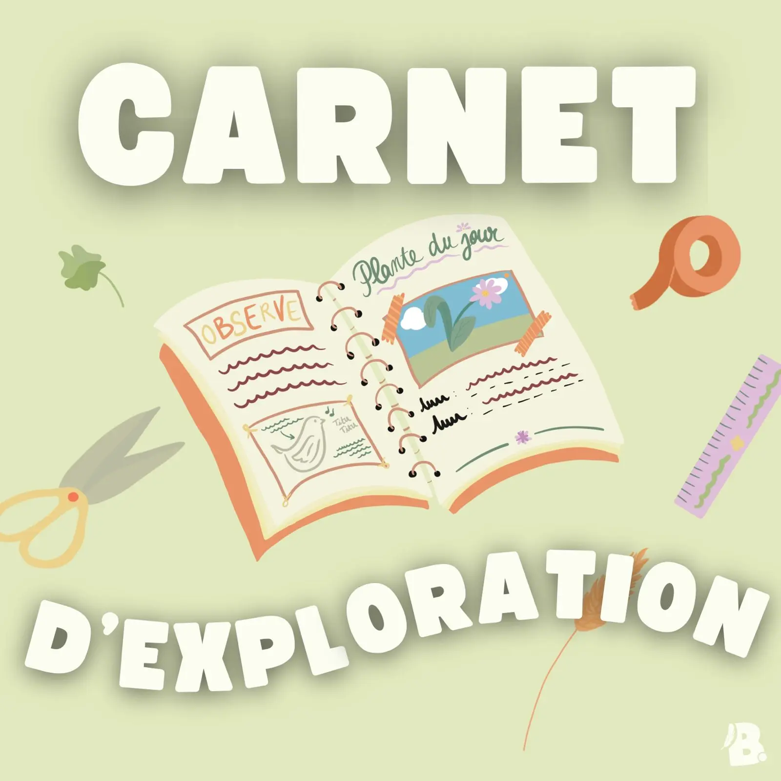 Atelier créatif : fabrication d'un carnet d'exploration nature