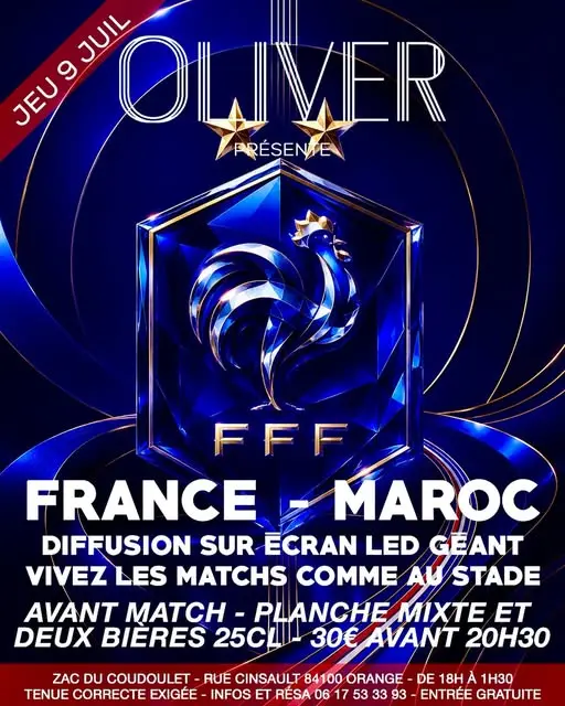 Football :  France vs Maroc à l’Oliver