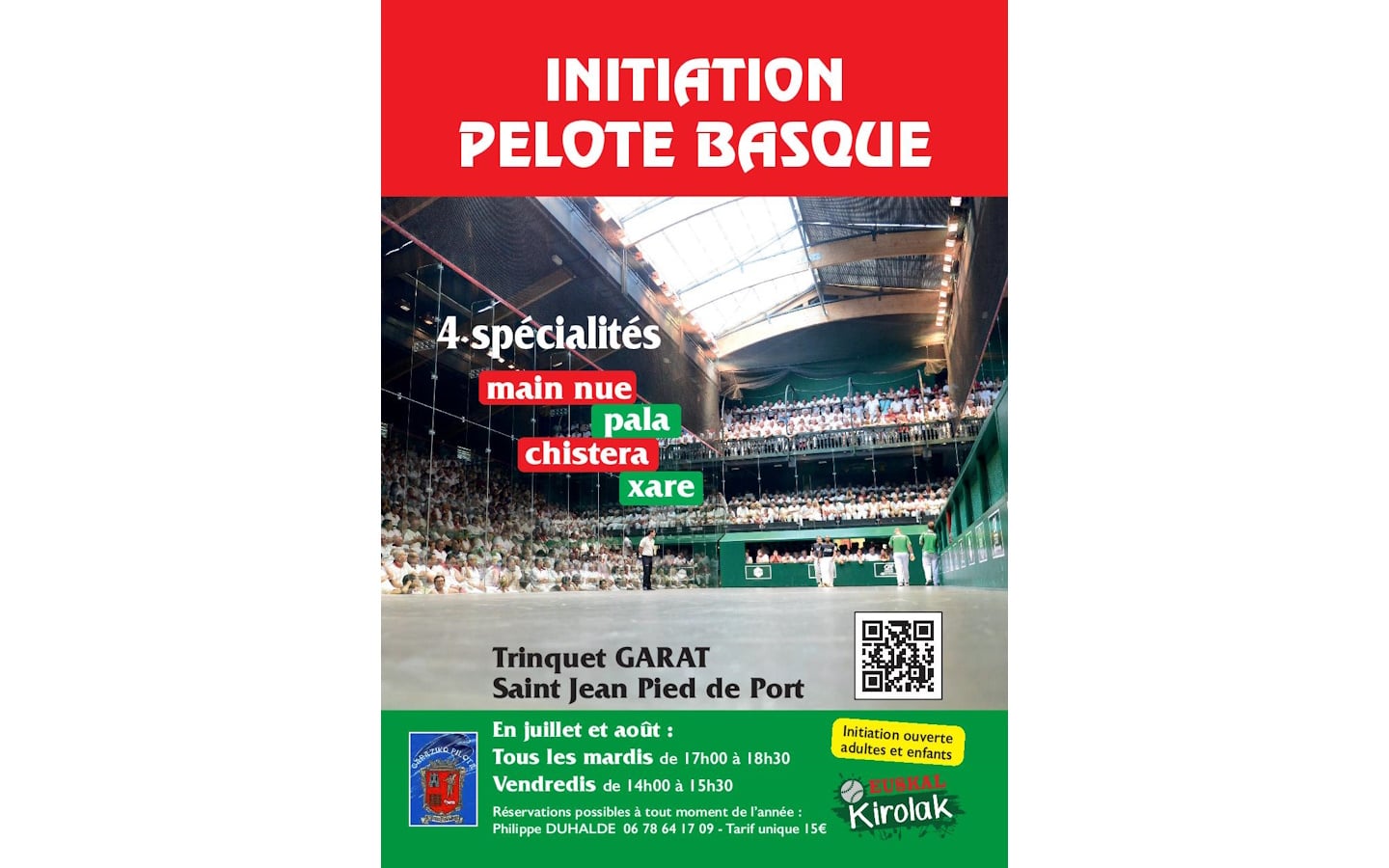 Initiation à la pelote basque