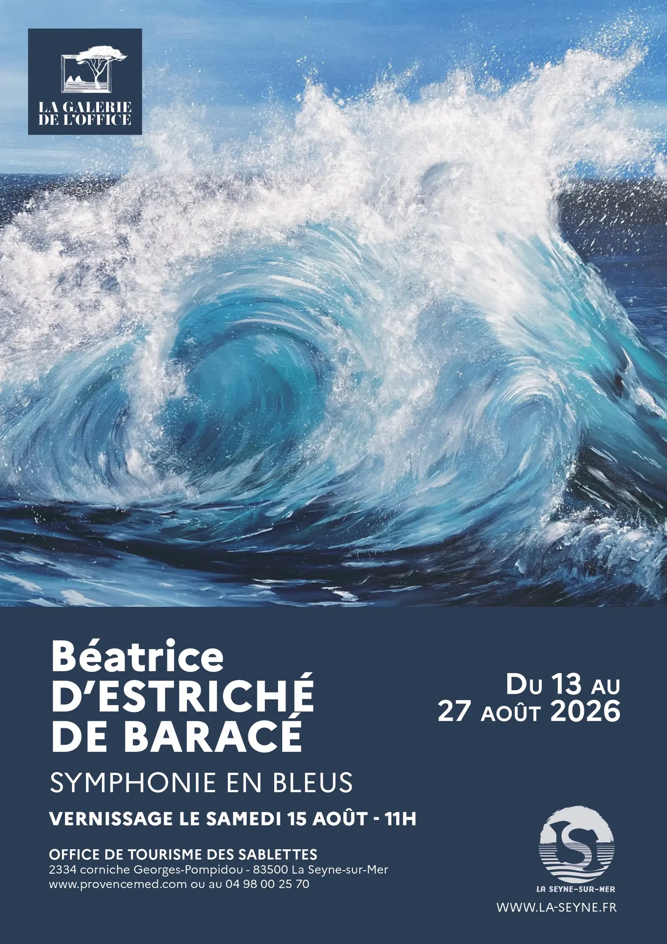 Exposition de Béatrice d'Estriché de Baracé : "Symphonie de Bleu"
