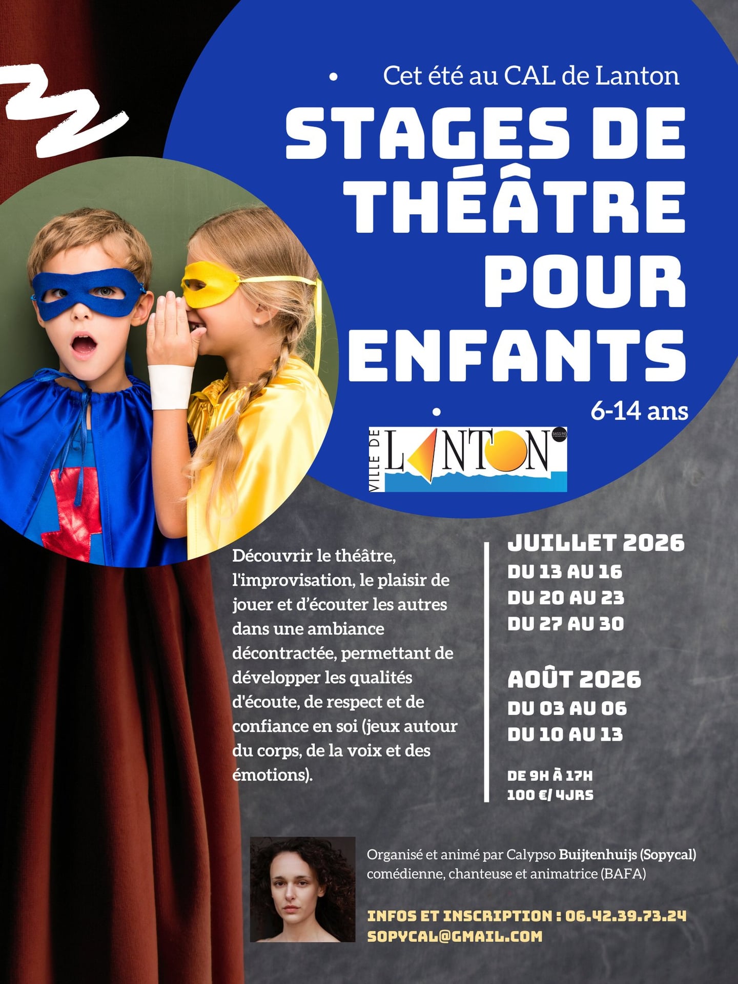 Stage de thêatre pour enfants