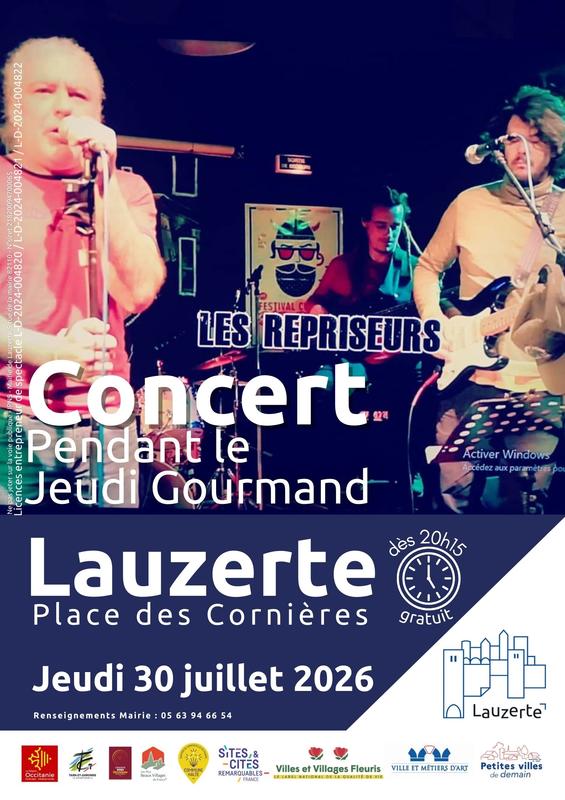 Concert des Repriseurs lors du Jeudi Gourmand