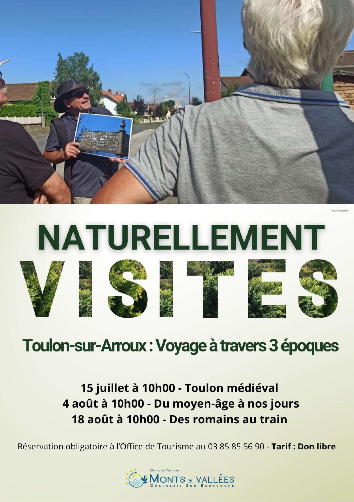 Naturellement visites : Balade commentée "A la découverte de Toulon sur Arroux à travers 3 époques"