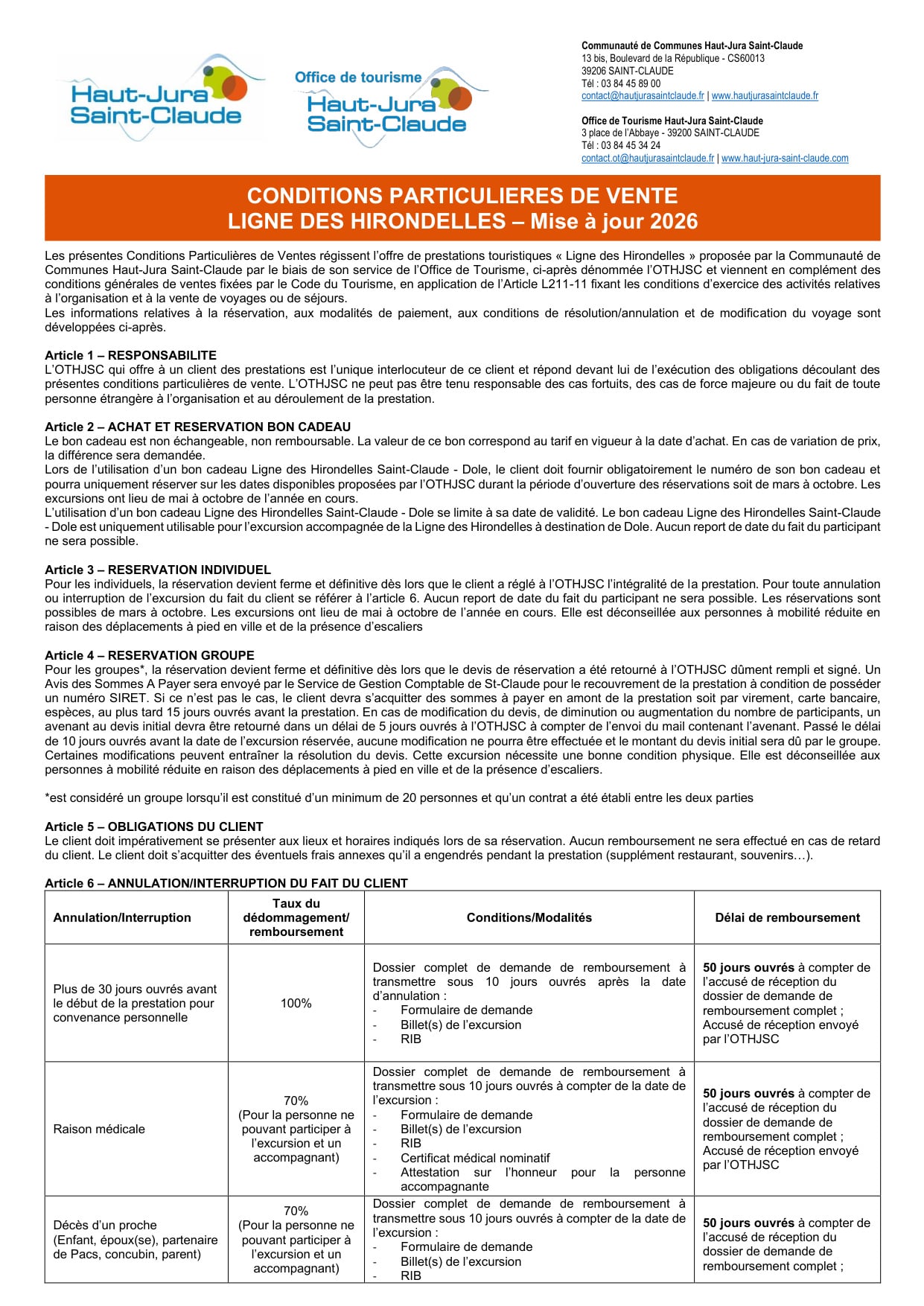 Ligne des hirondelles au départ de Saint-Claude à destination de Dole