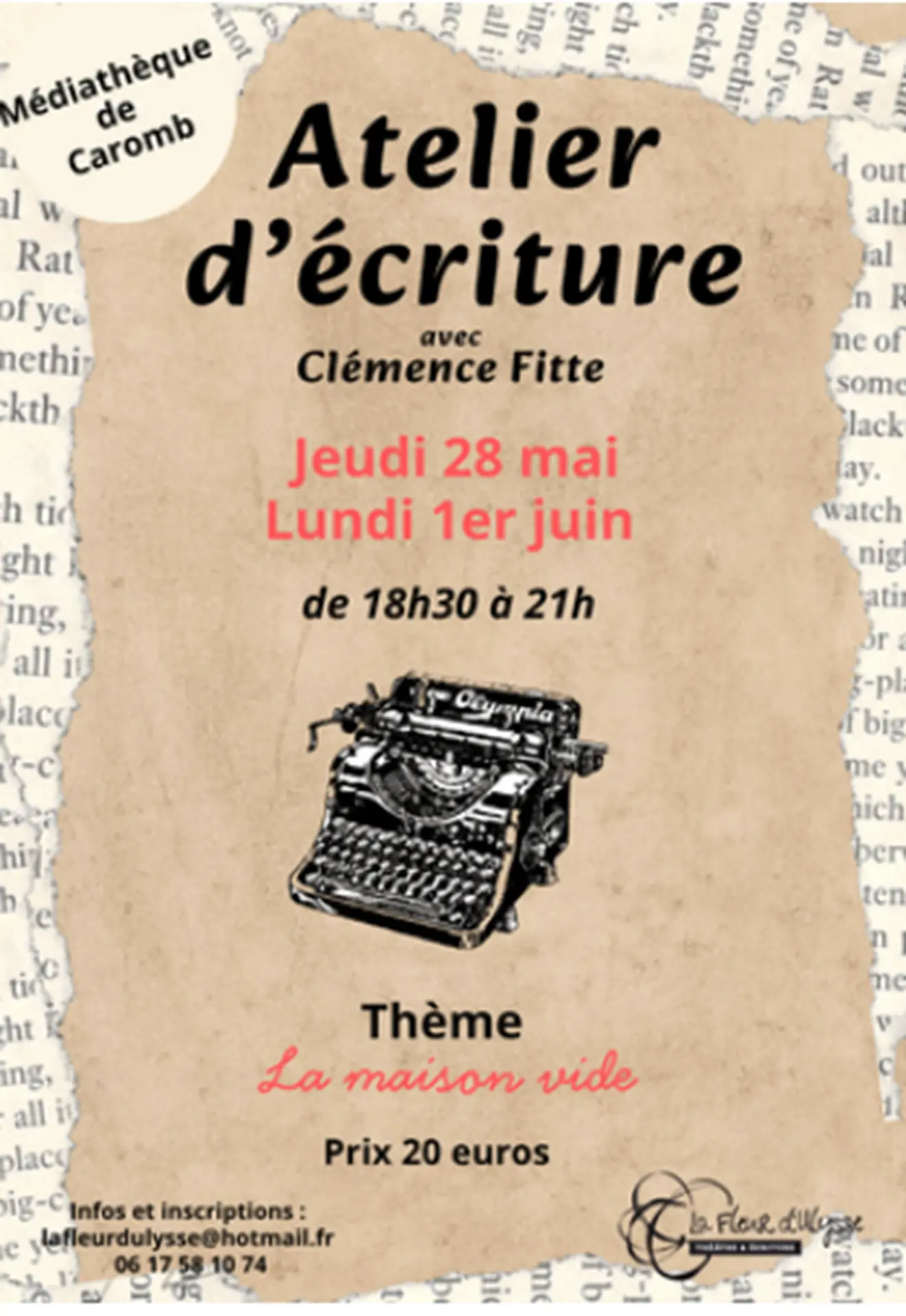 Atelier d'écriture