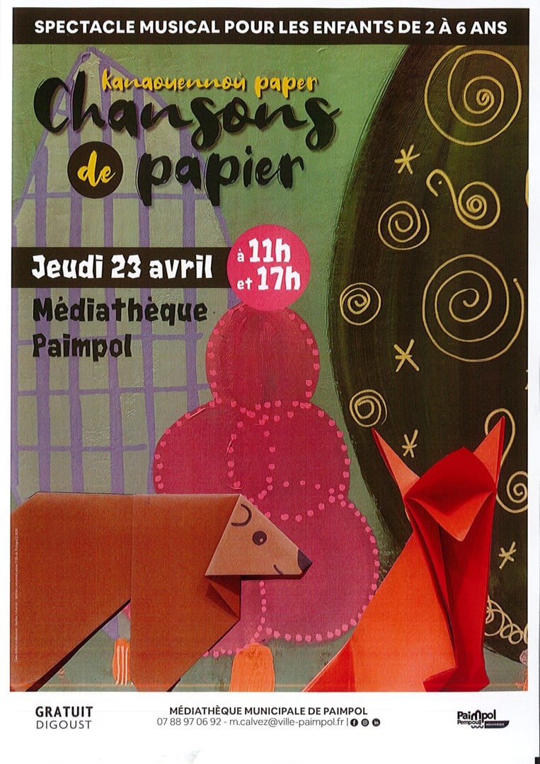 Spectacle musical « Chansons de papier »