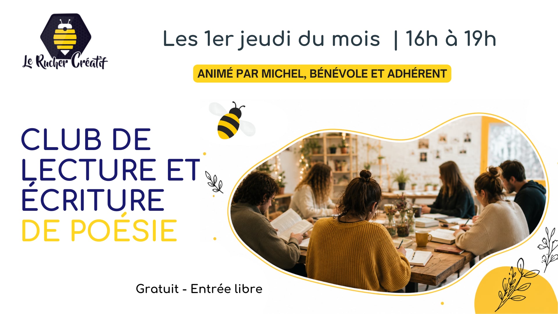 Club lecture et d'écriture de poésie