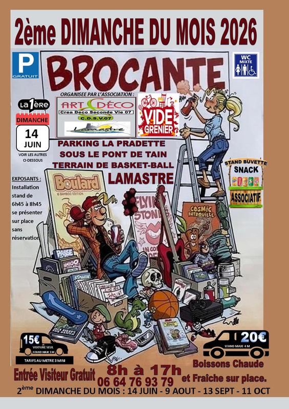 Brocante Vide Grenier d'Ete Lamastre